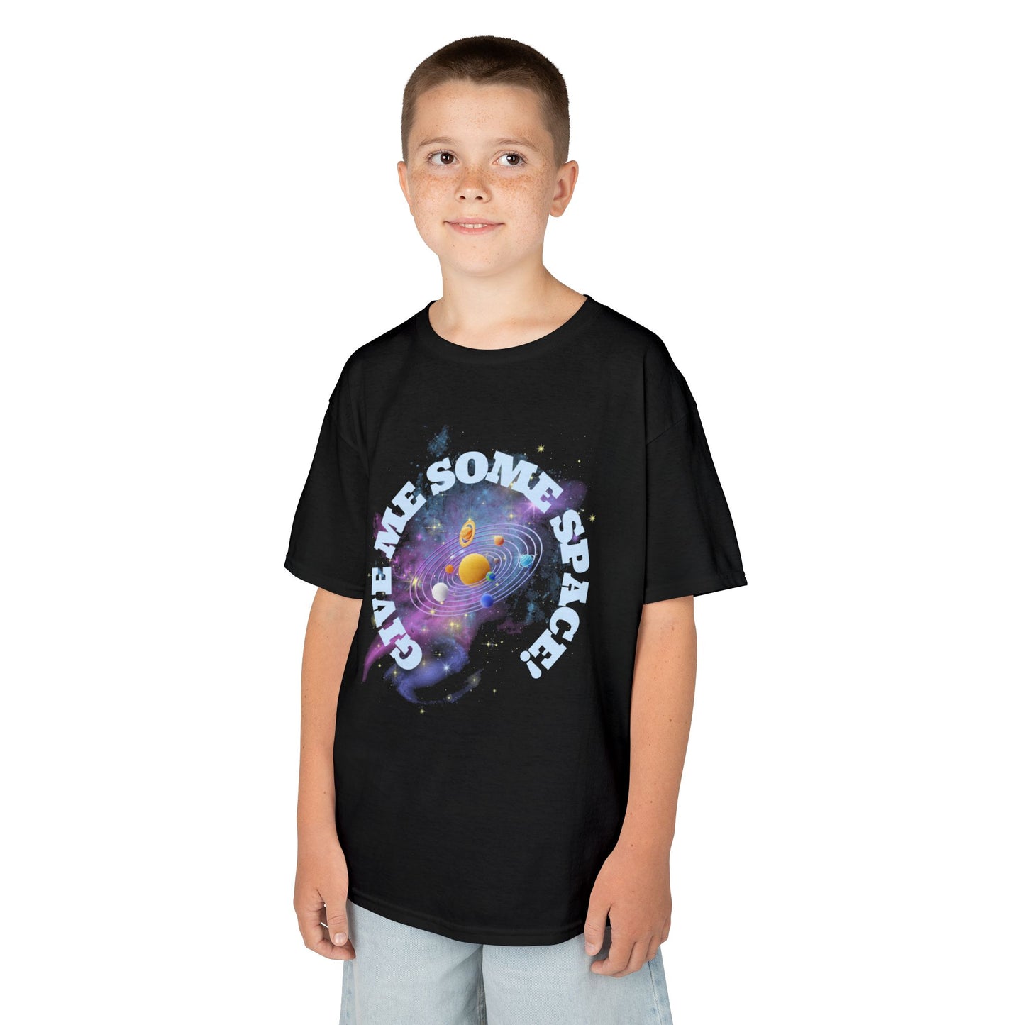 "Give Me Some Space!" Kids' T-Shirt - Fun and Engaging STEM Design for Young Science Lovers