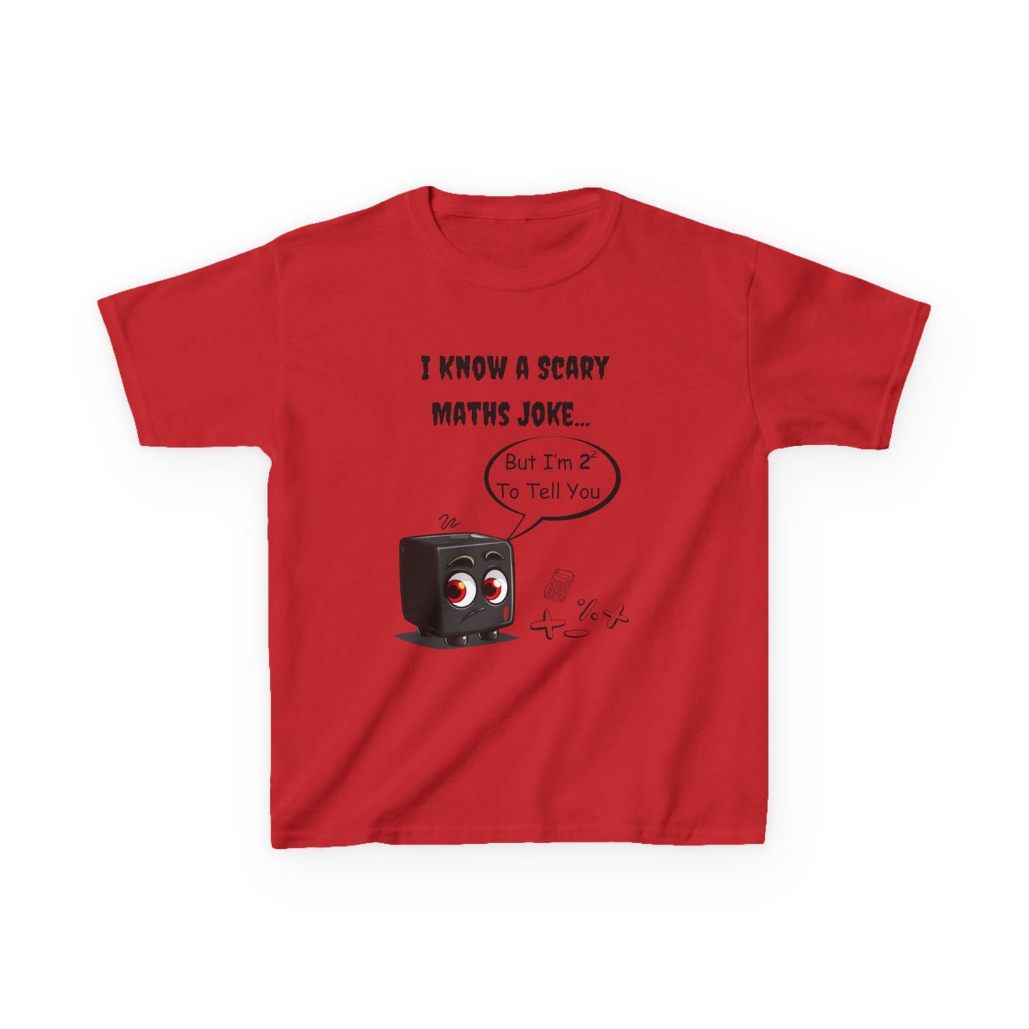 'I Know a Terrifying Maths Joke' Kids' STEM T-Shirt – Funny Gift for Clever Kids & Math Lovers