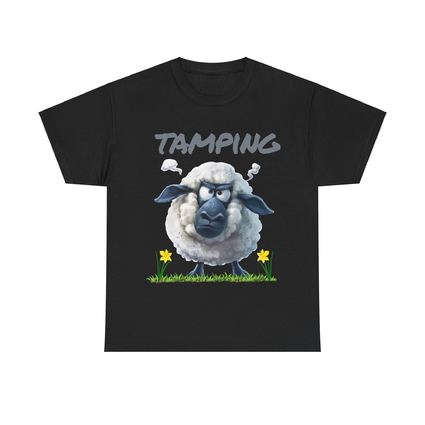 Men’s Tamping Welsh Sheep T-Shirt – Celebrating Iconic Valleys Phrases