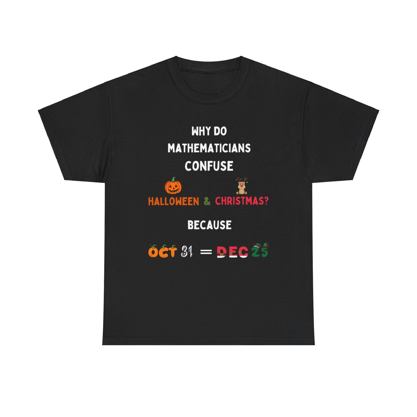 Confused Math Genius T-Shirt – Perfect for Halloween, Christmas, and Everyday Casual Wear