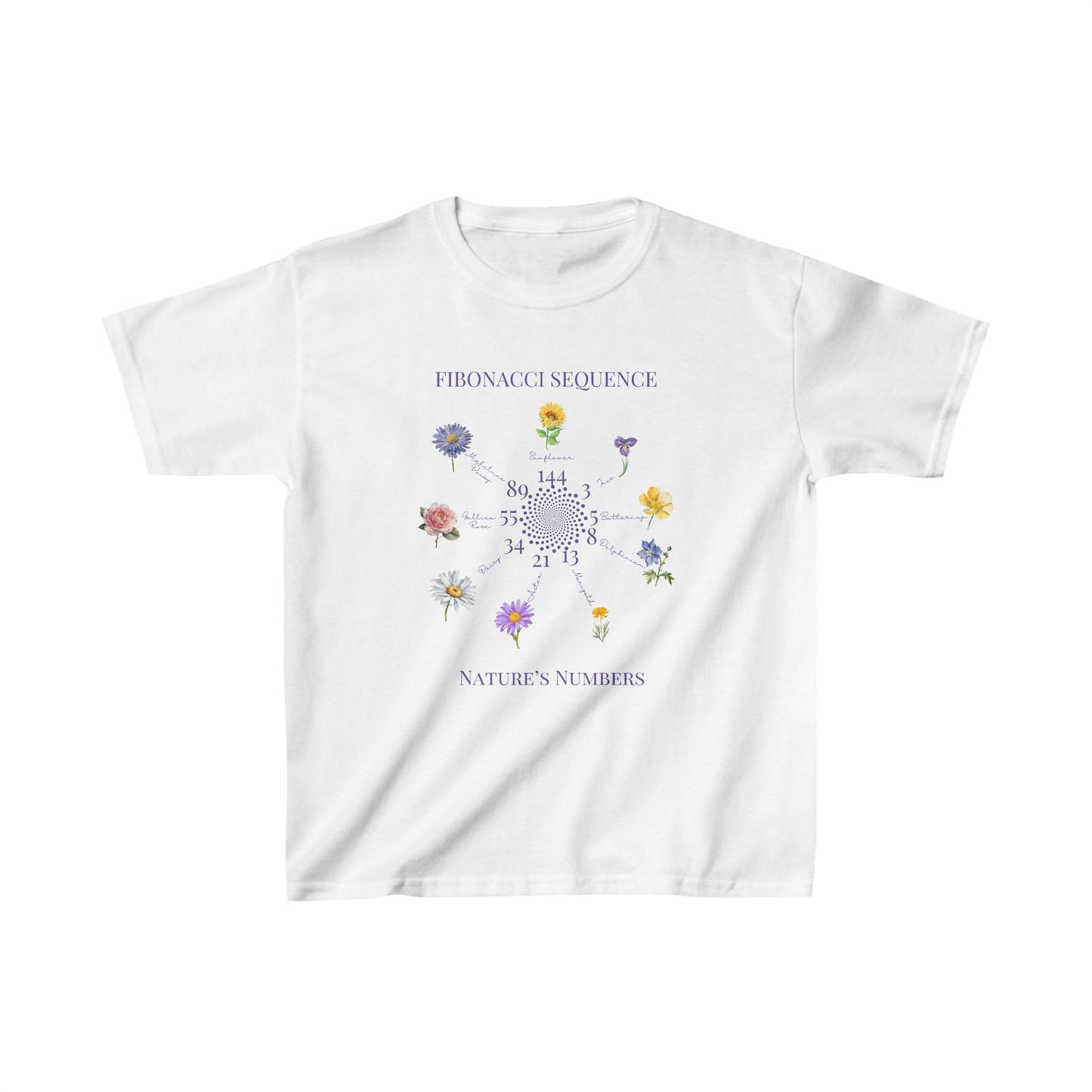 STEM-Inspired Fibonacci Sequence T-Shirt for Kids