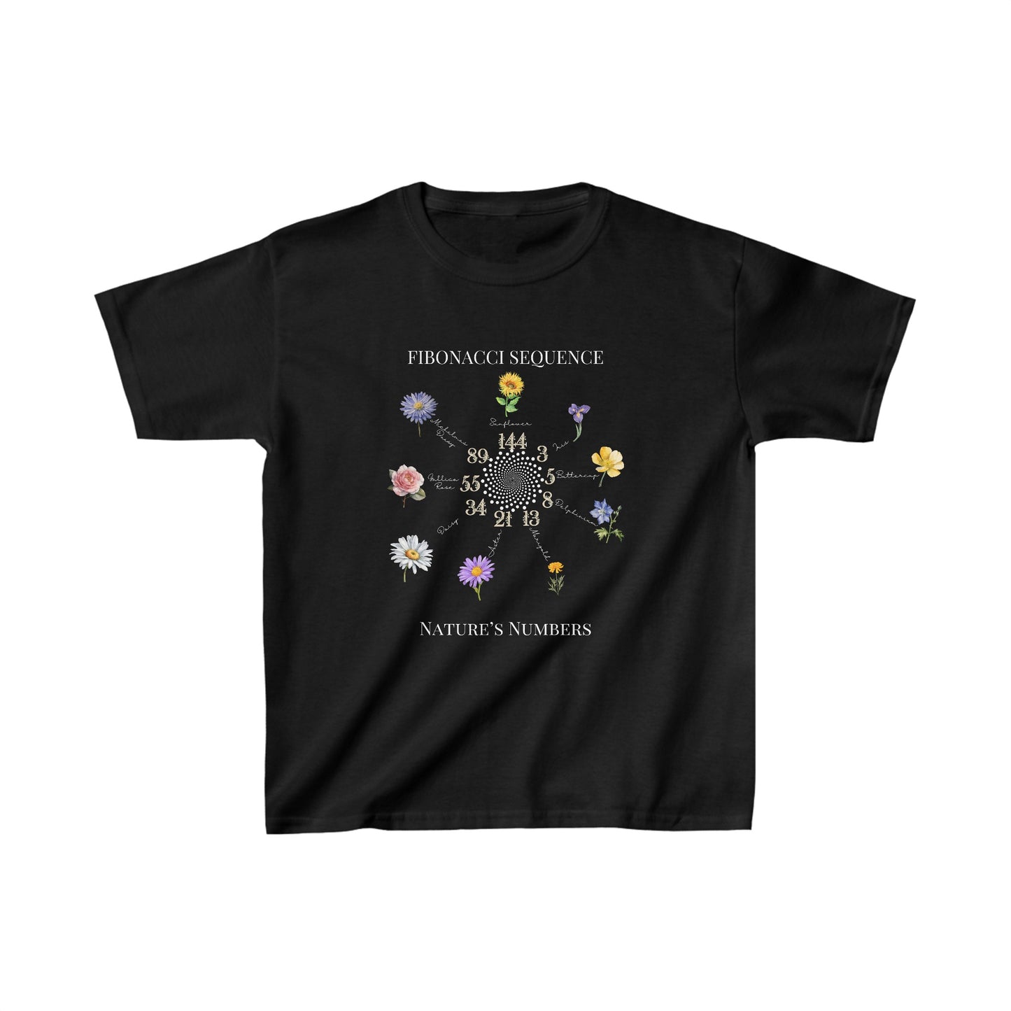 STEM-Inspired Fibonacci Sequence T-Shirt for Kids