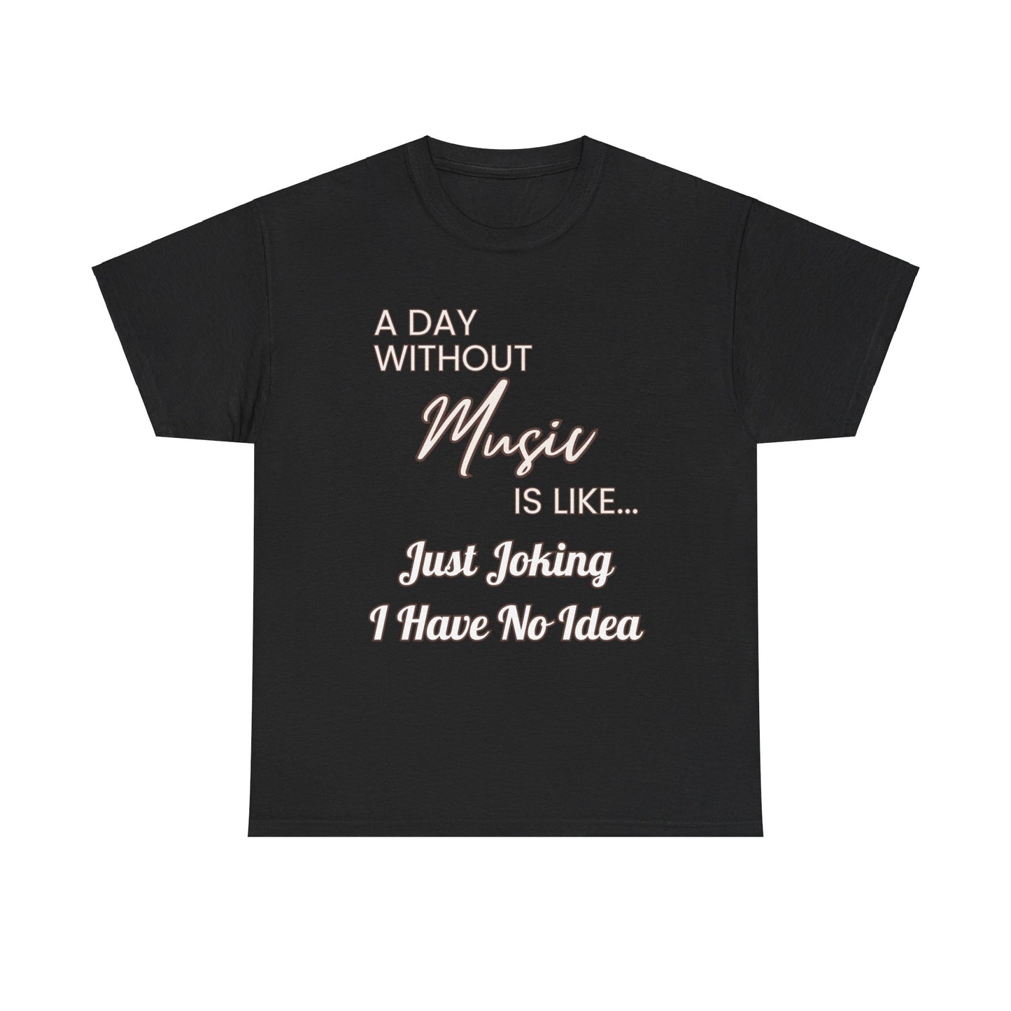 "A Day without Music" Musical Lover T-Shirt