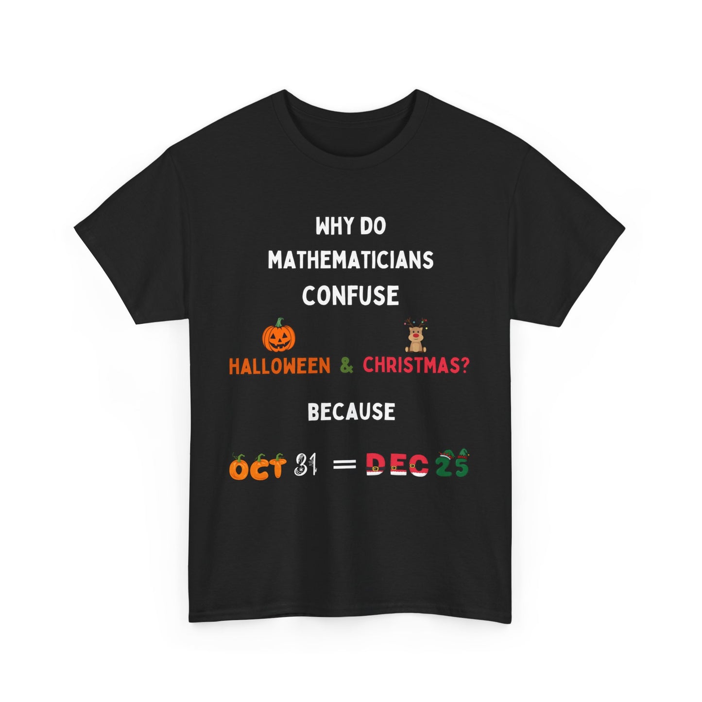 Confused Math Genius T-Shirt – Perfect for Halloween, Christmas, and Everyday Casual Wear