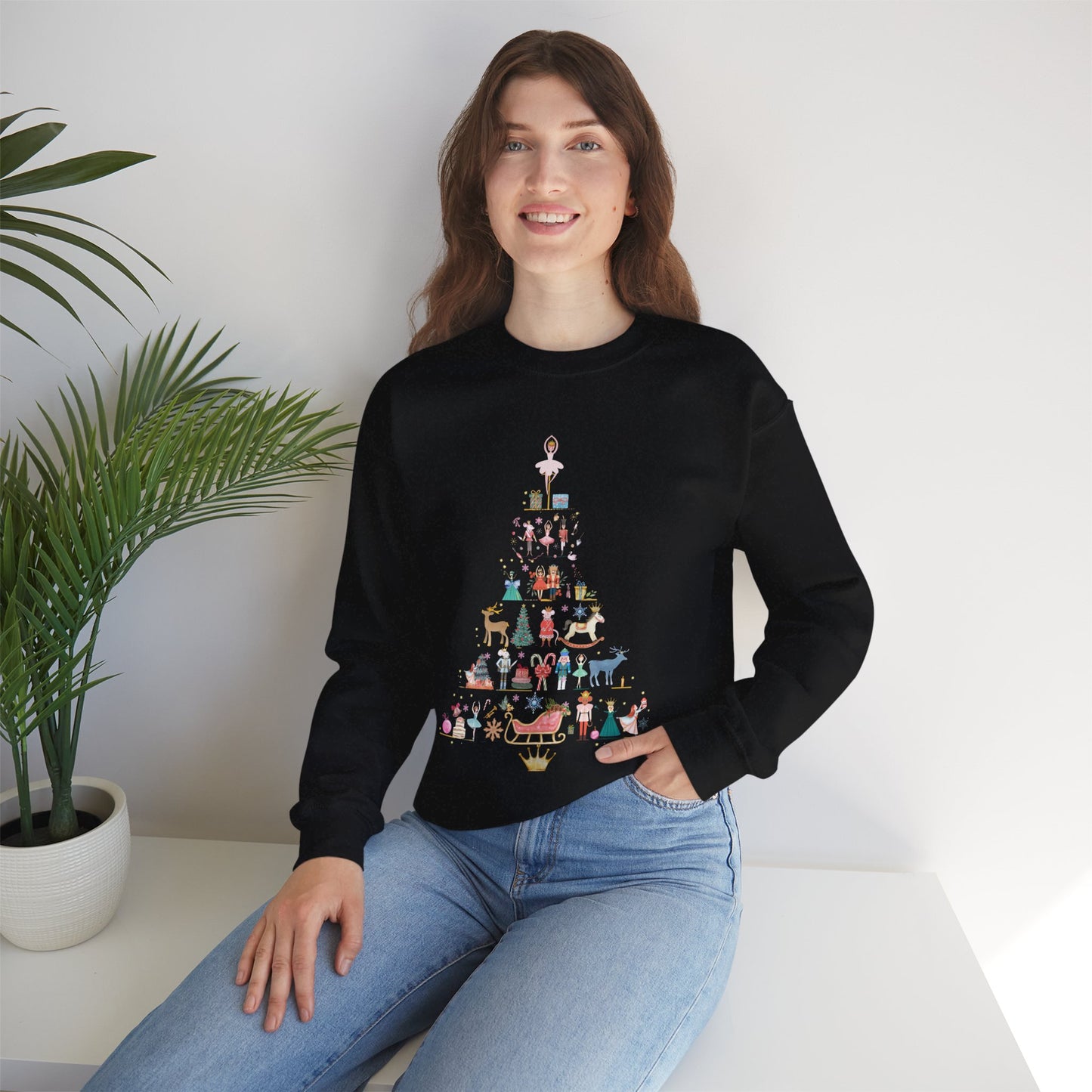 Nutcracker Tree Christmas Sweatshirt – Festive Magic for Theatre Lovers