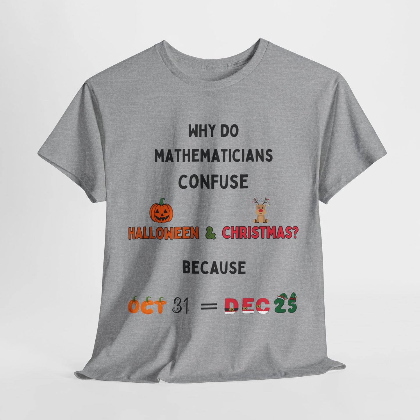 Confused Math Genius T-Shirt – Perfect for Halloween, Christmas, and Everyday Casual Wear