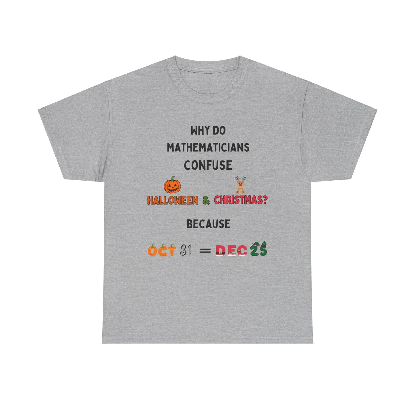 Confused Math Genius T-Shirt – Perfect for Halloween, Christmas, and Everyday Casual Wear