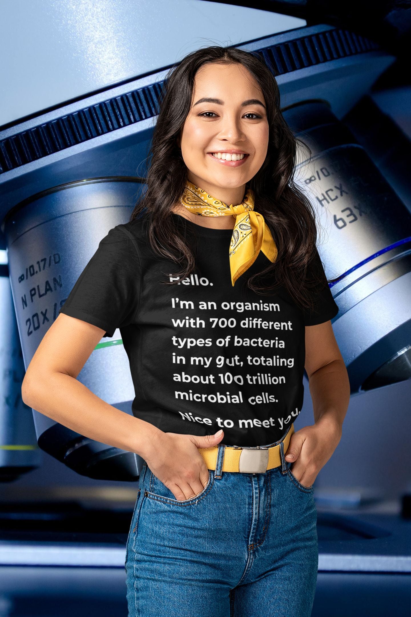 Microbial Universe Women’s T-Shirt: Explore Life's Hidden World