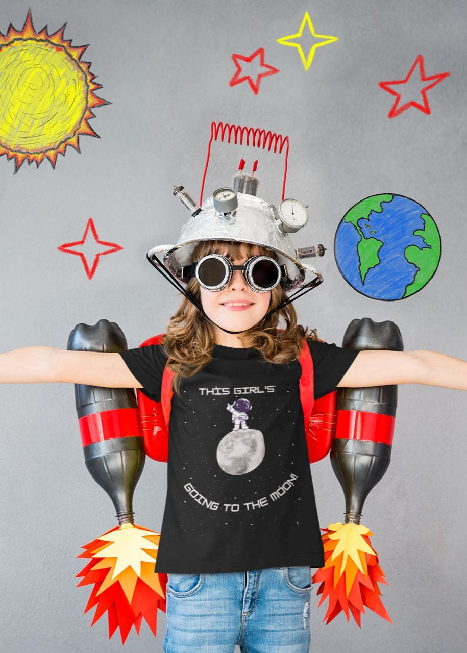 This Girl’s Going to the Moon – STEM T-Shirt for Future Explorers