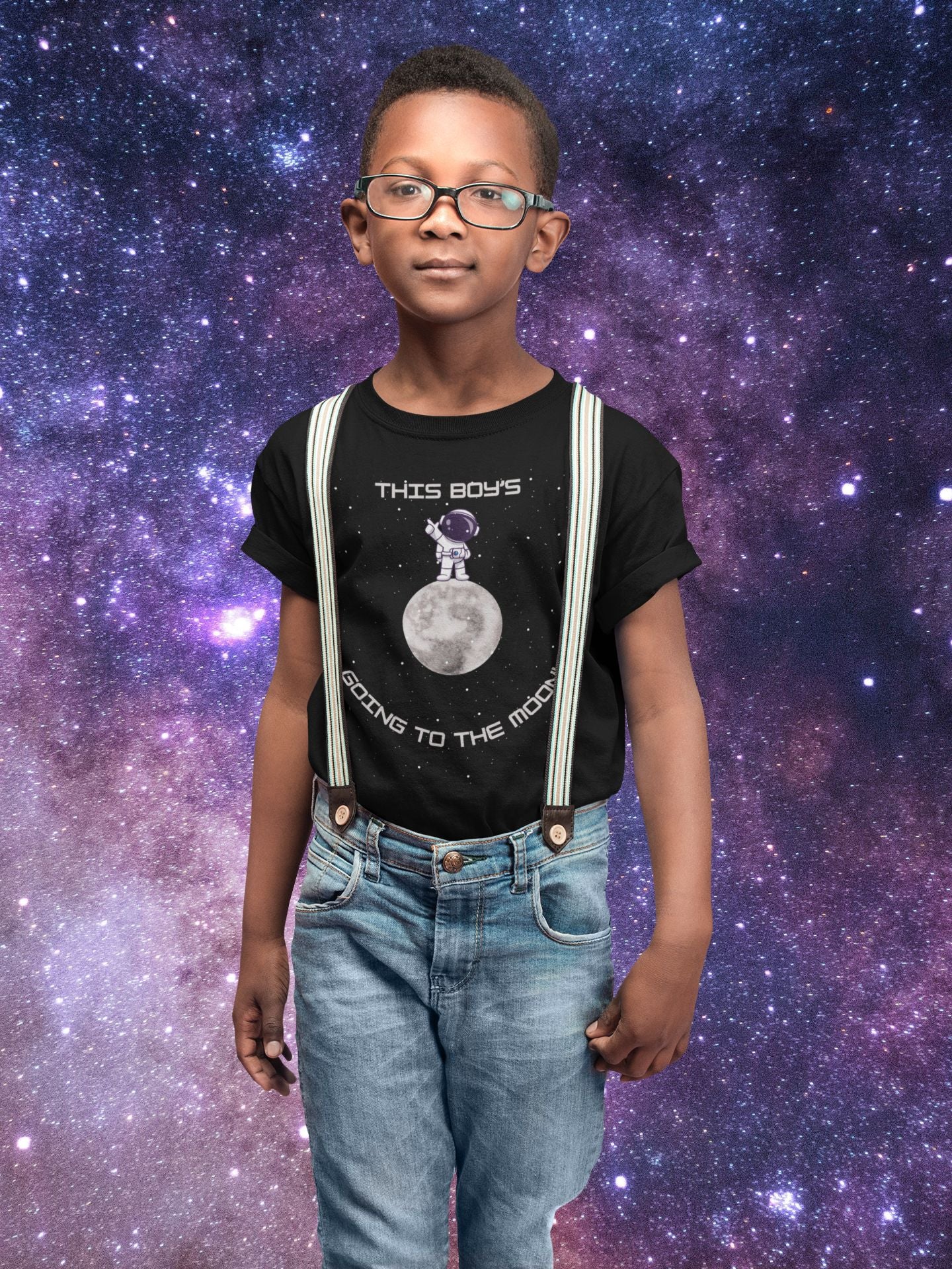 "This Boy's Going to the Moon" – Fun STEM T-Shirt for Future Astronauts