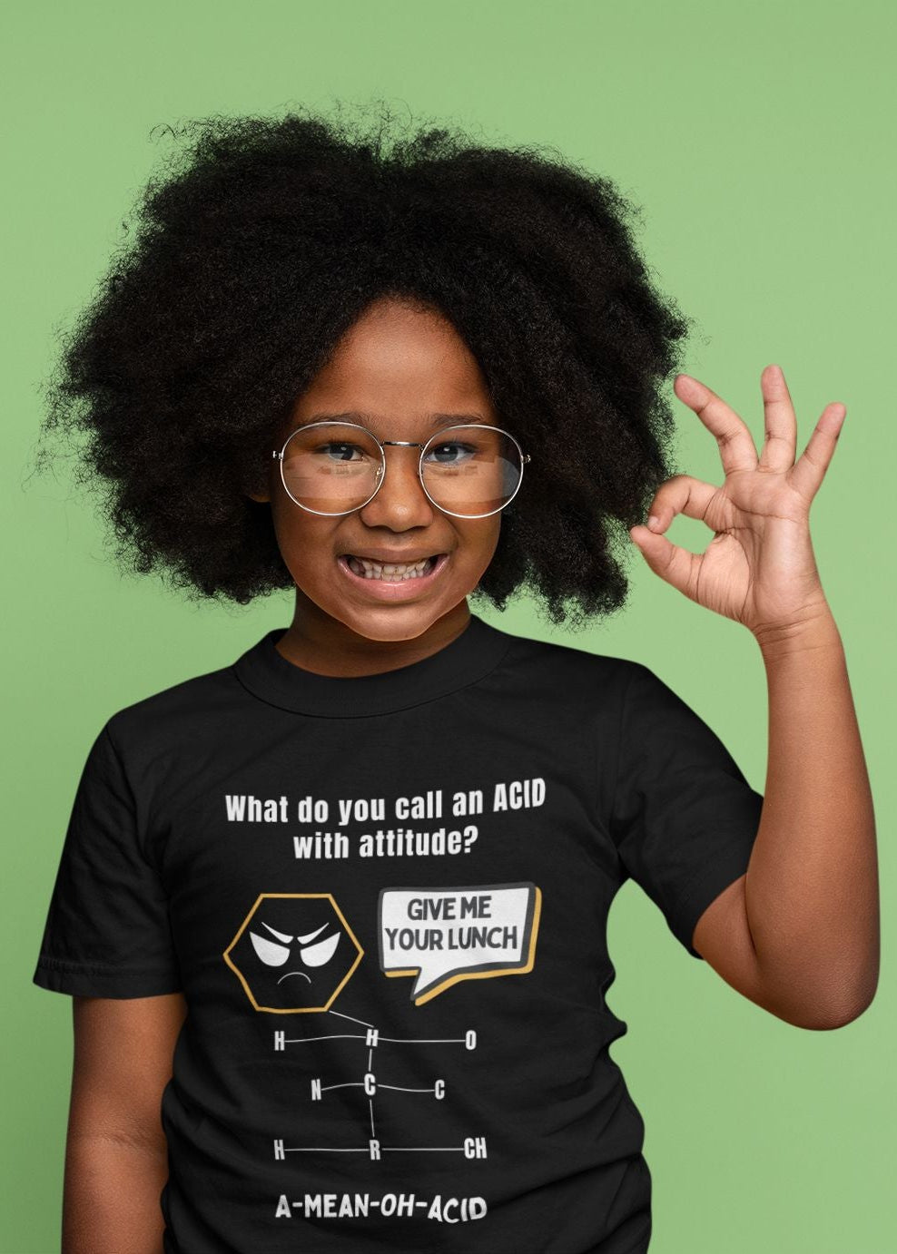 What Do You Call an Acid with an Attitude? Kids' STEM T-Shirt