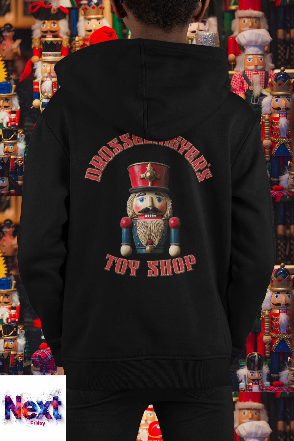 Drosselmeyer’s Toy Shop Nutcracker Kids’ Hoodie – A Christmas Classic