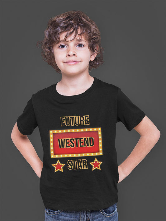 Future West End Star Kids' T-Shirt – Aspiring Performer Tee for Stage School Students