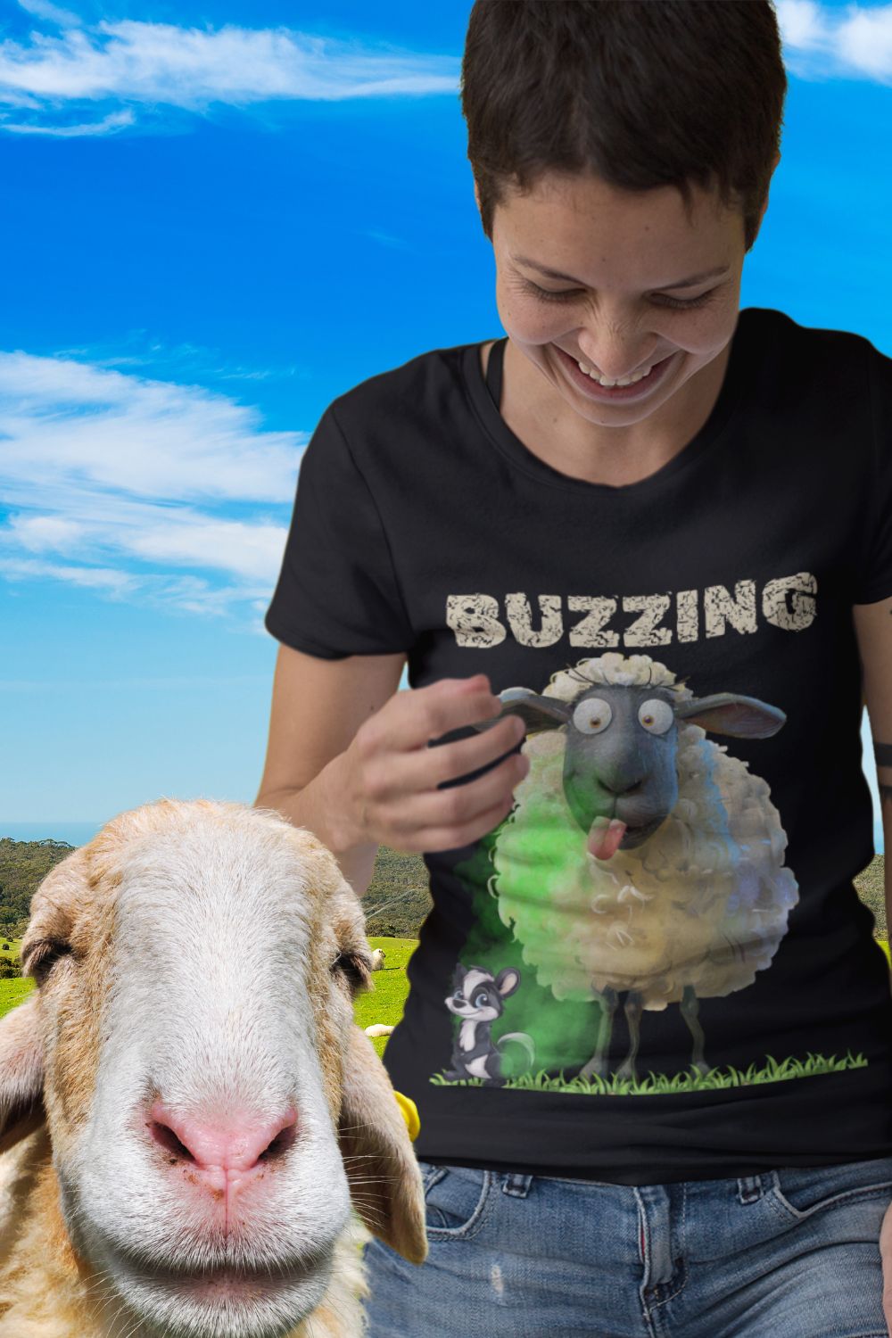 Buzzing Women's T-shirt – A Celebration of Wonderful Welshisms