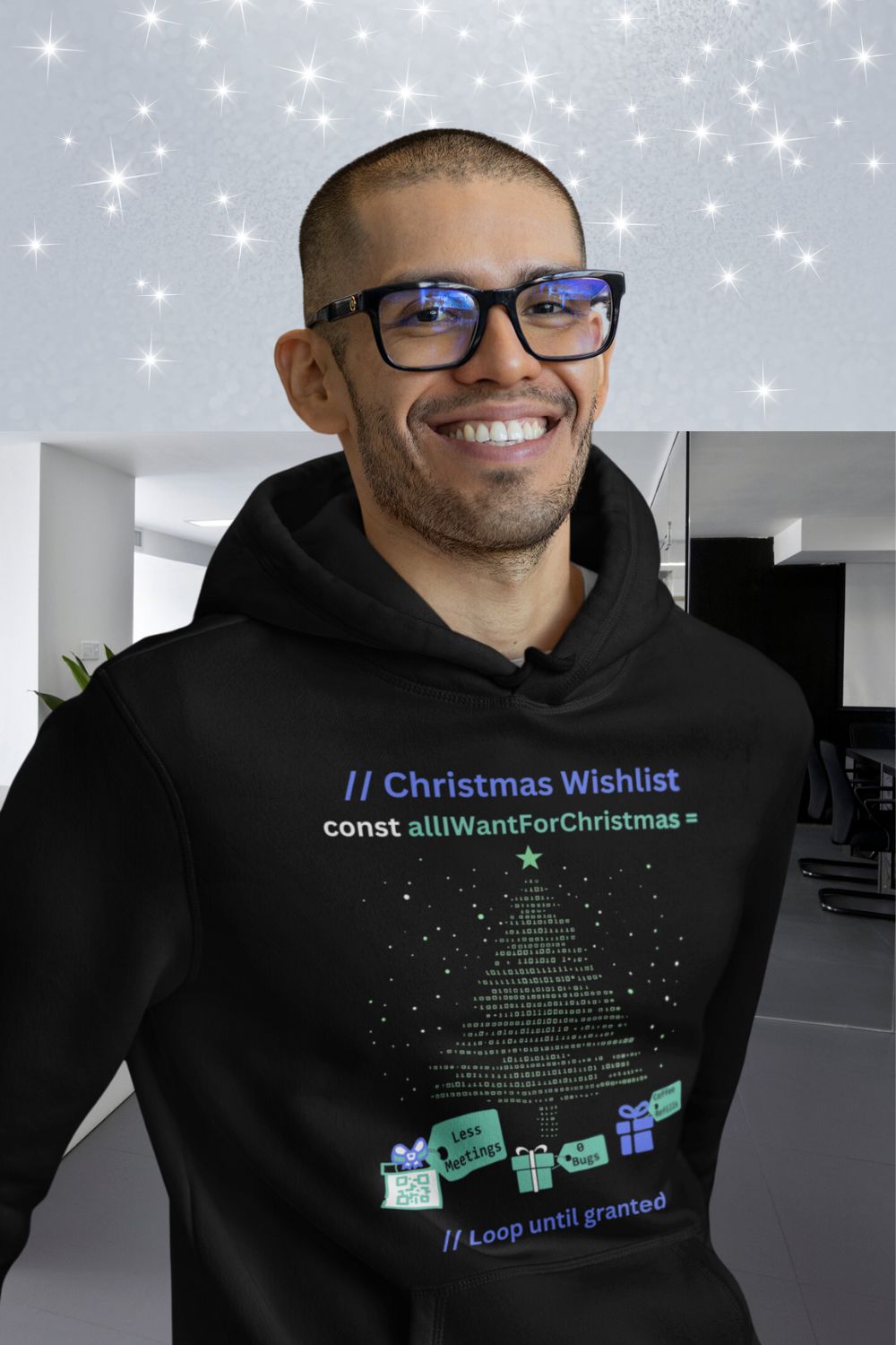 Code Your Christmas in Style MEN’S Unisex Hoodie