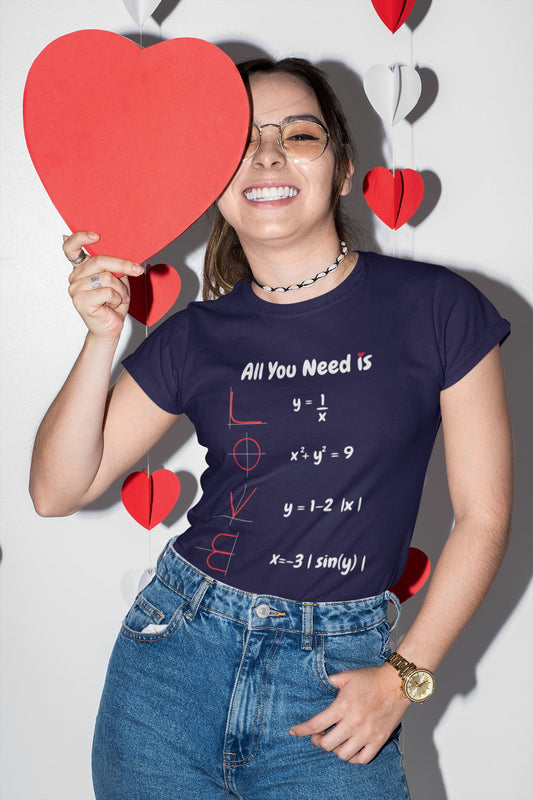 All You Need Is Love (and Maths) – Stylish Women’s Softstyle T-Shirt