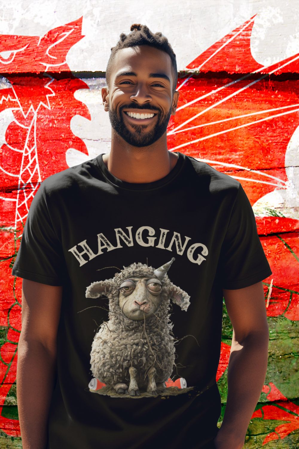 Welsh Hangover: Ewe-nique Design Men's T-shirt