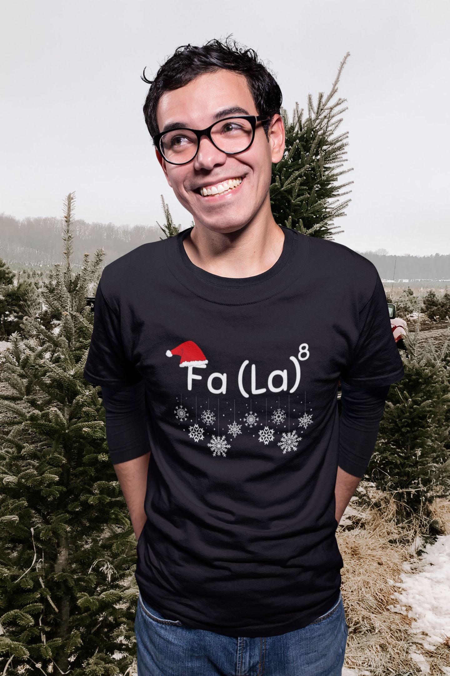 Fa (La)⁸ Men's Christmas Maths T-Shirt (Unisex)