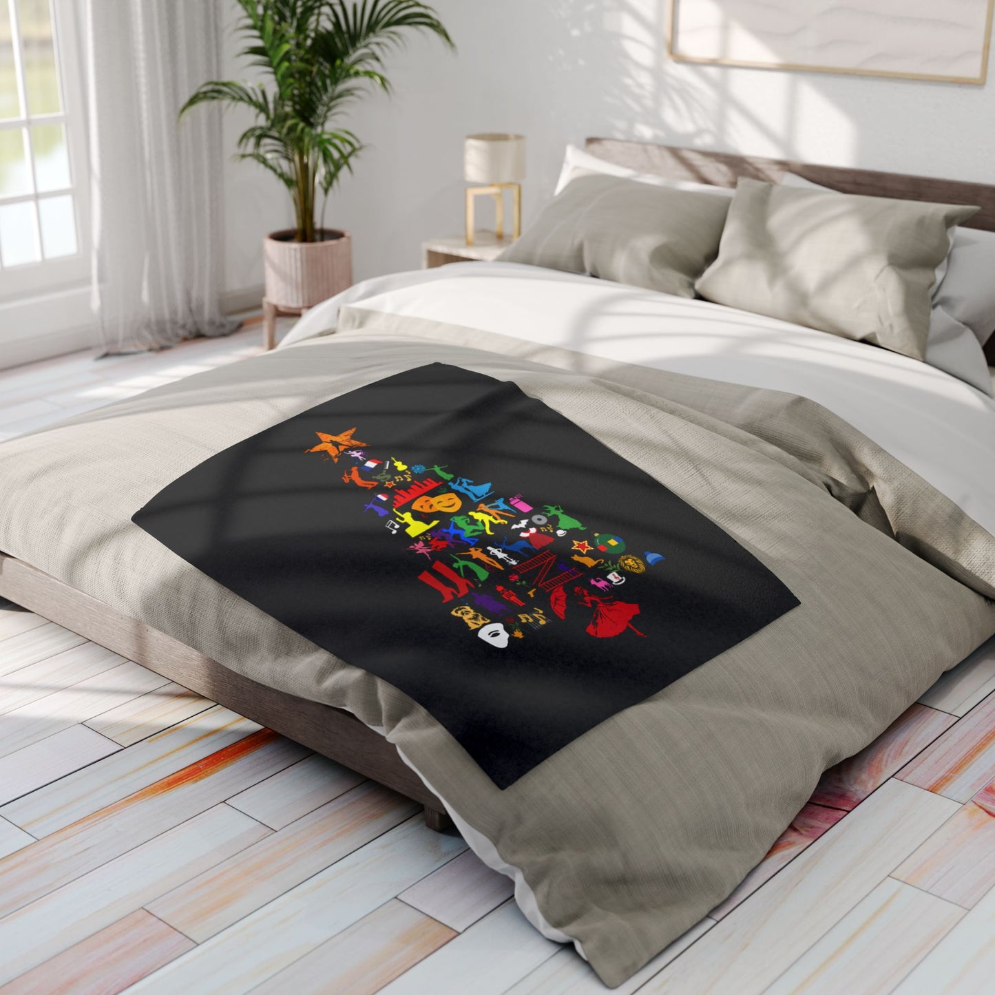 Musical Theatre Christmas Fleece Blanket - Cosy & Festive Theatre-Themed Throw