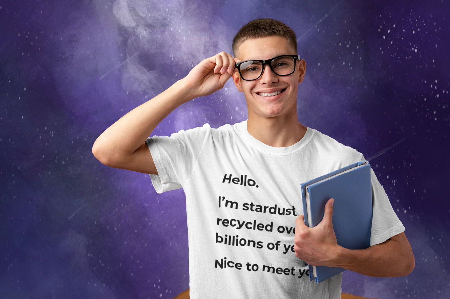 Hello, I’m Stardust Men's T-shirt: A Cosmic, Thought-Provoking Design for Science Enthusiasts