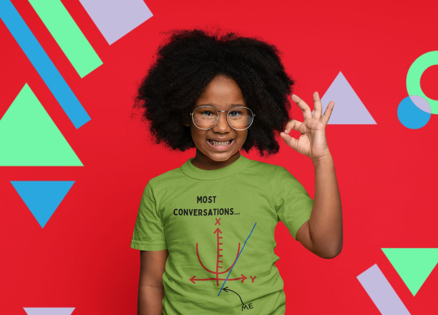 'Going Off on a Tangent' Kids' STEM T-Shirt – Funny Math Gift for Young Thinkers