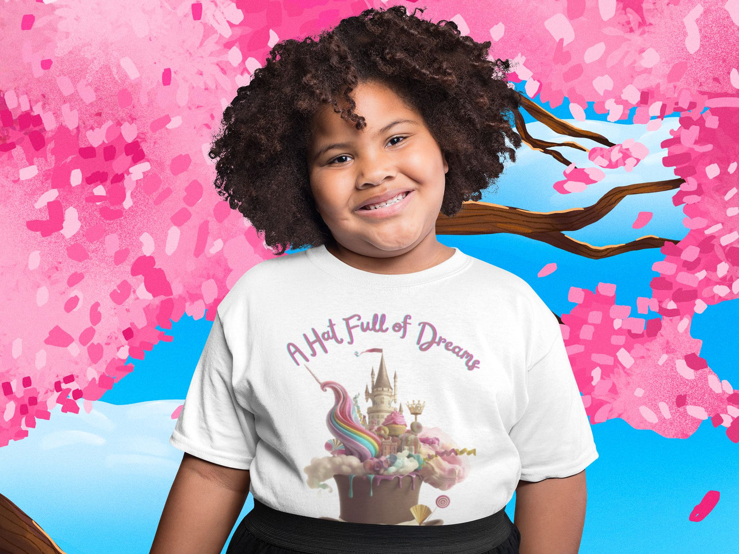 A Hat Full of Dreams – Magical Kids’ T-Shirt with Enchanting Artwork