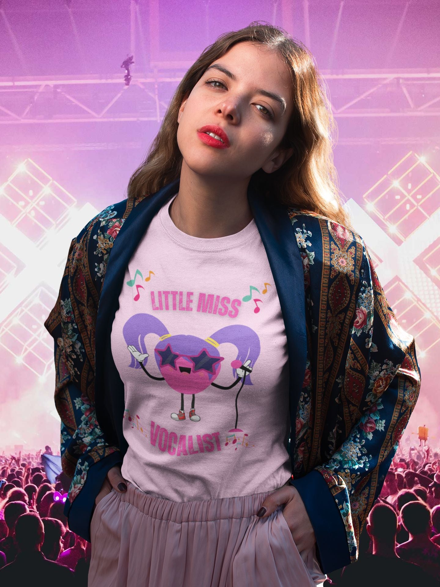 Little Miss Vocalist Theatre Kids T-Shirt – Perfect for Aspiring Singers and Performers