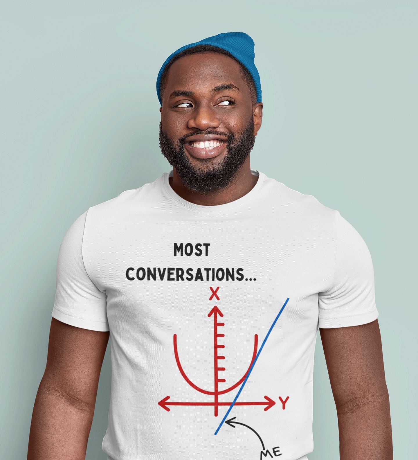 "Off on a Tangent" Maths Joke T-Shirt – Men’s/Unisex Fit – Clever Calculus-Inspired Design