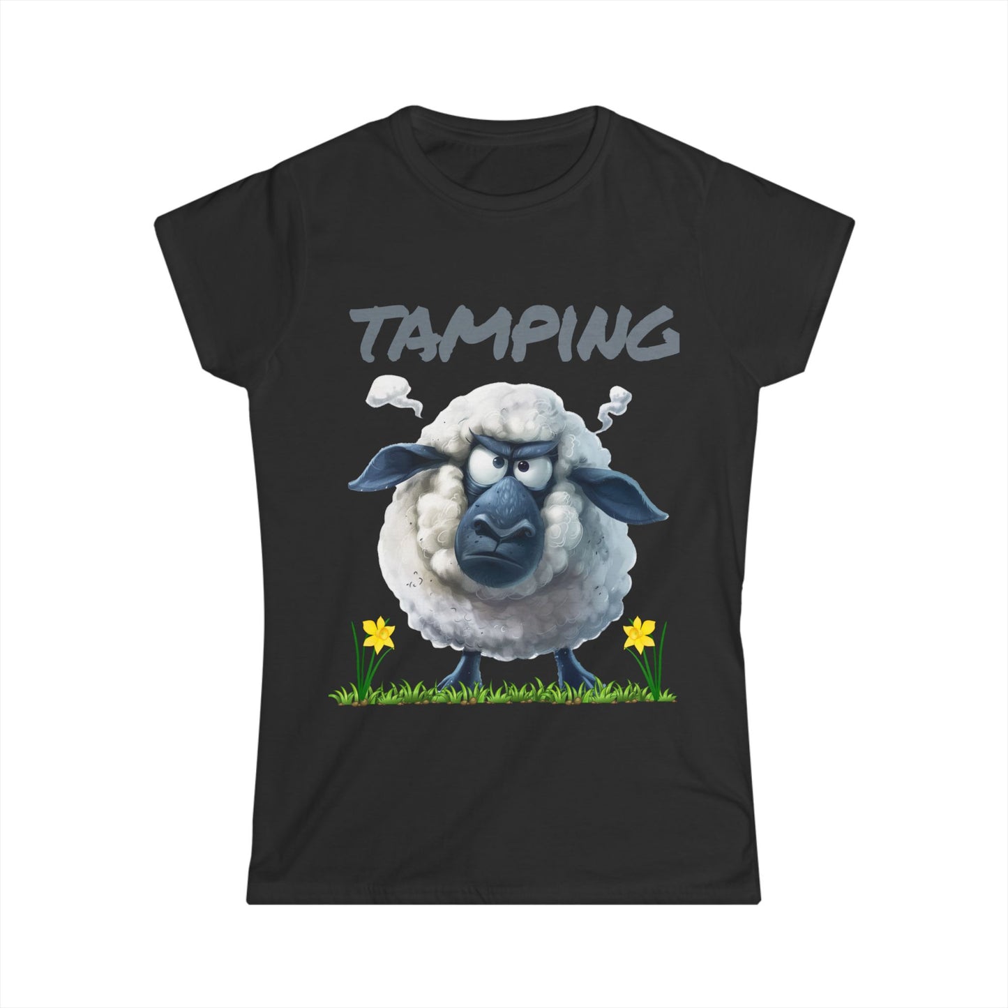 Tamping Welsh Sheep Women's T-Shirt – Celebrate Welsh Humour