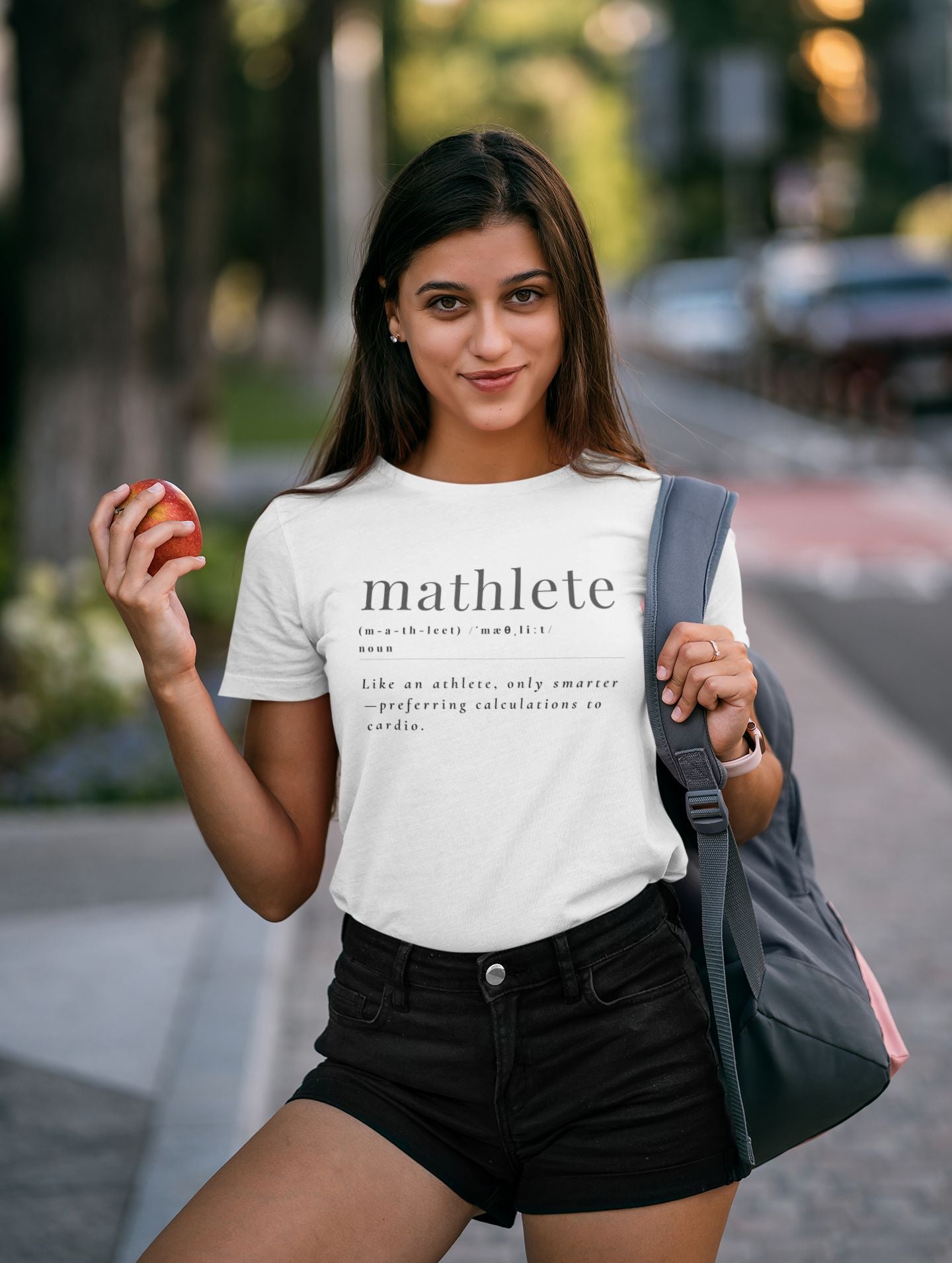 Women's Math-Themed "Mathlete in Style" T-shirt – Clever Math Design