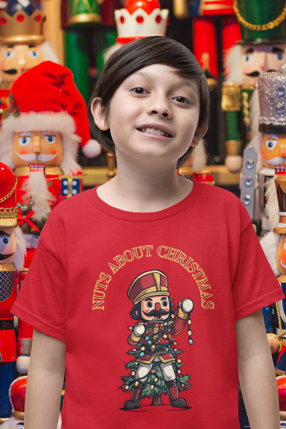 Nuts About Christmas Kids' T-Shirt – Festive Nutcracker Fun