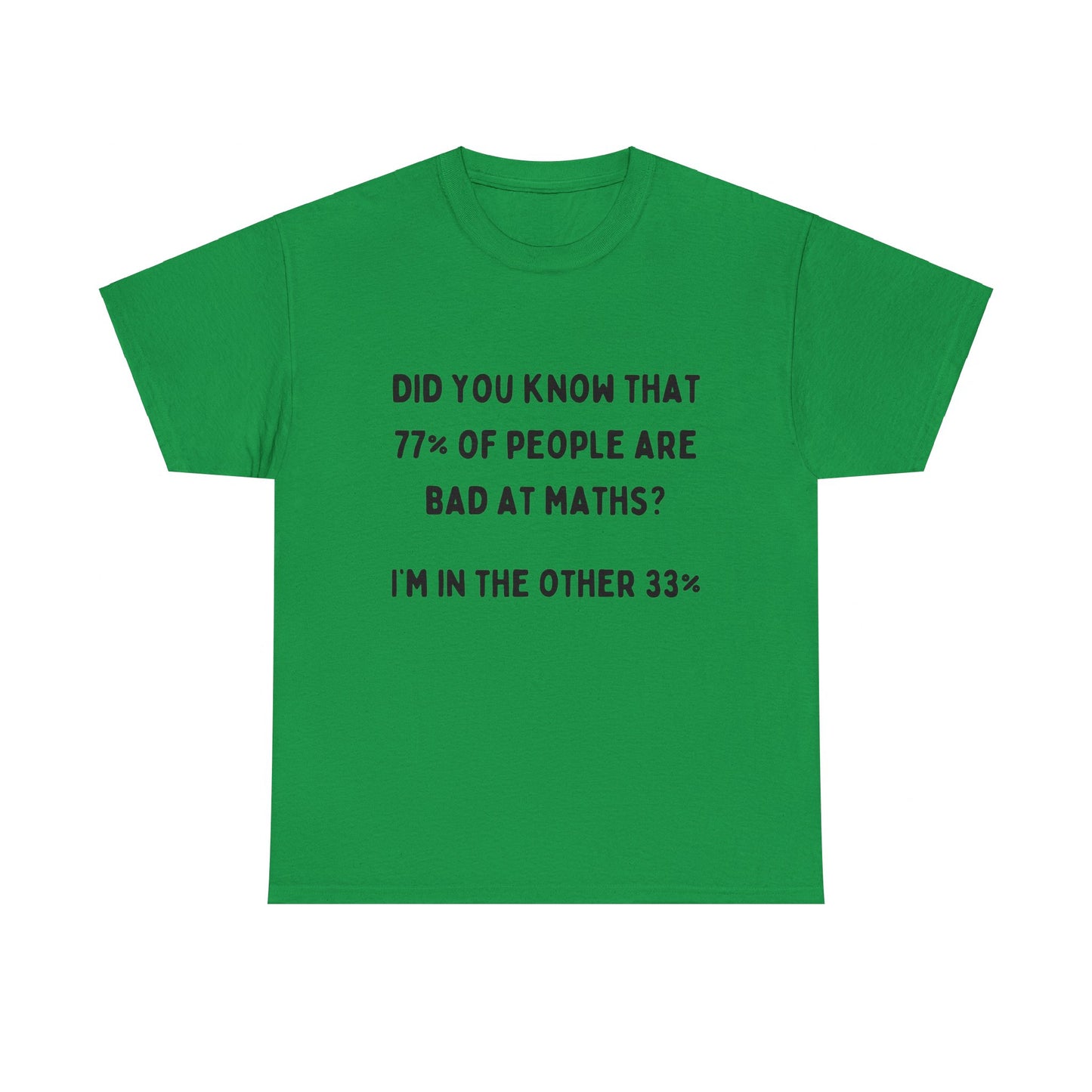 Maths Mishap: The 77% vs 33% T-Shirt: Unisex