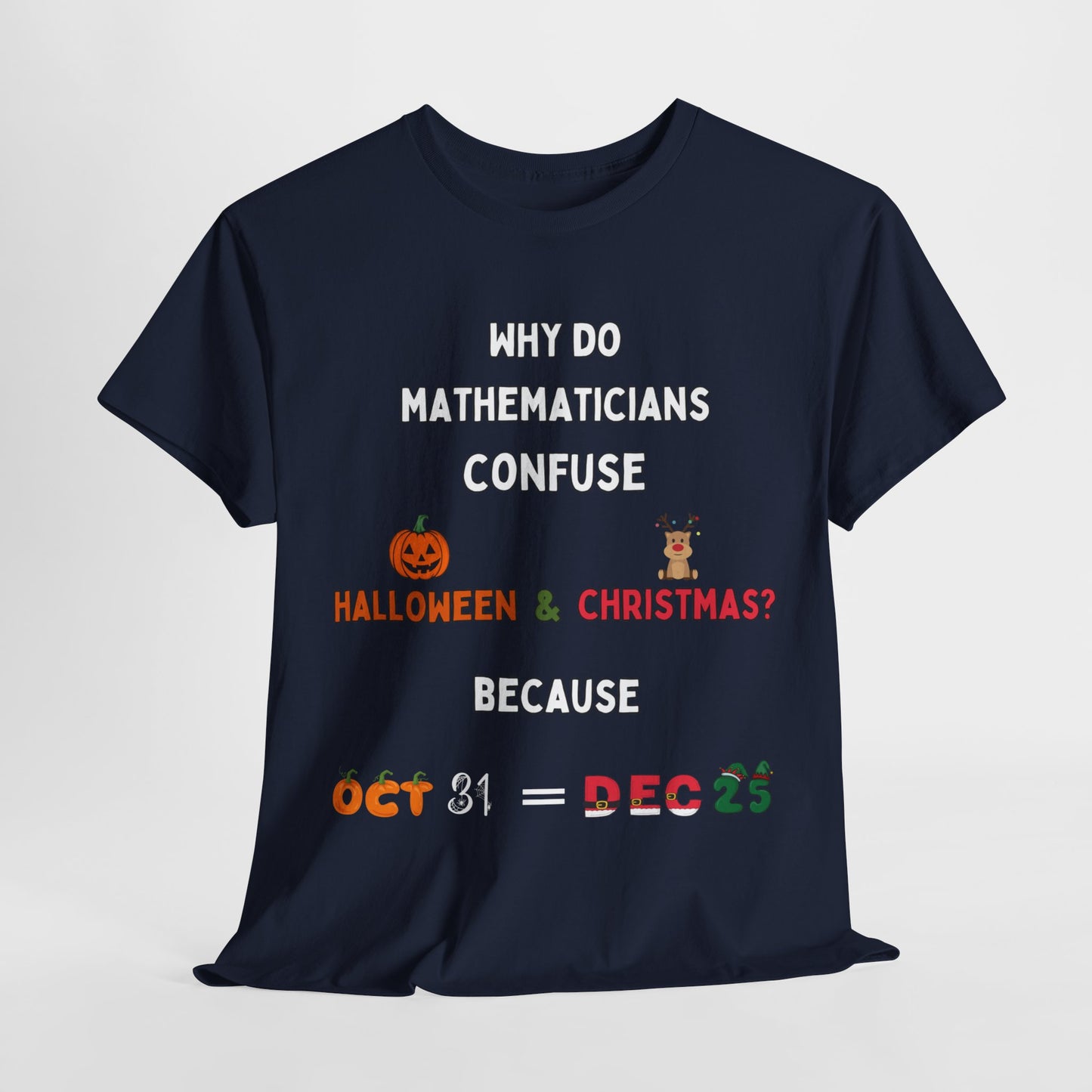 Confused Math Genius T-Shirt – Perfect for Halloween, Christmas, and Everyday Casual Wear