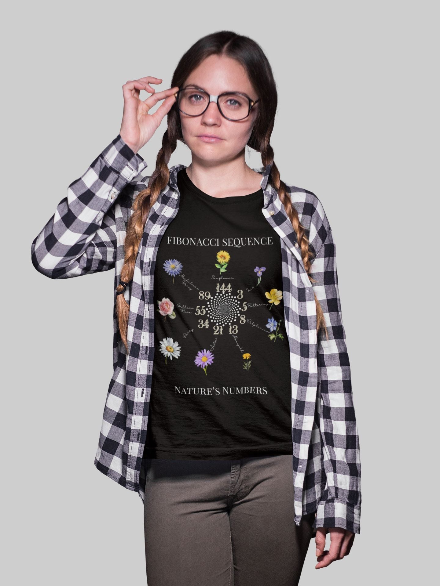 STEM-Inspired Fibonacci Sequence T-Shirt for Kids – Nature and Maths Combined