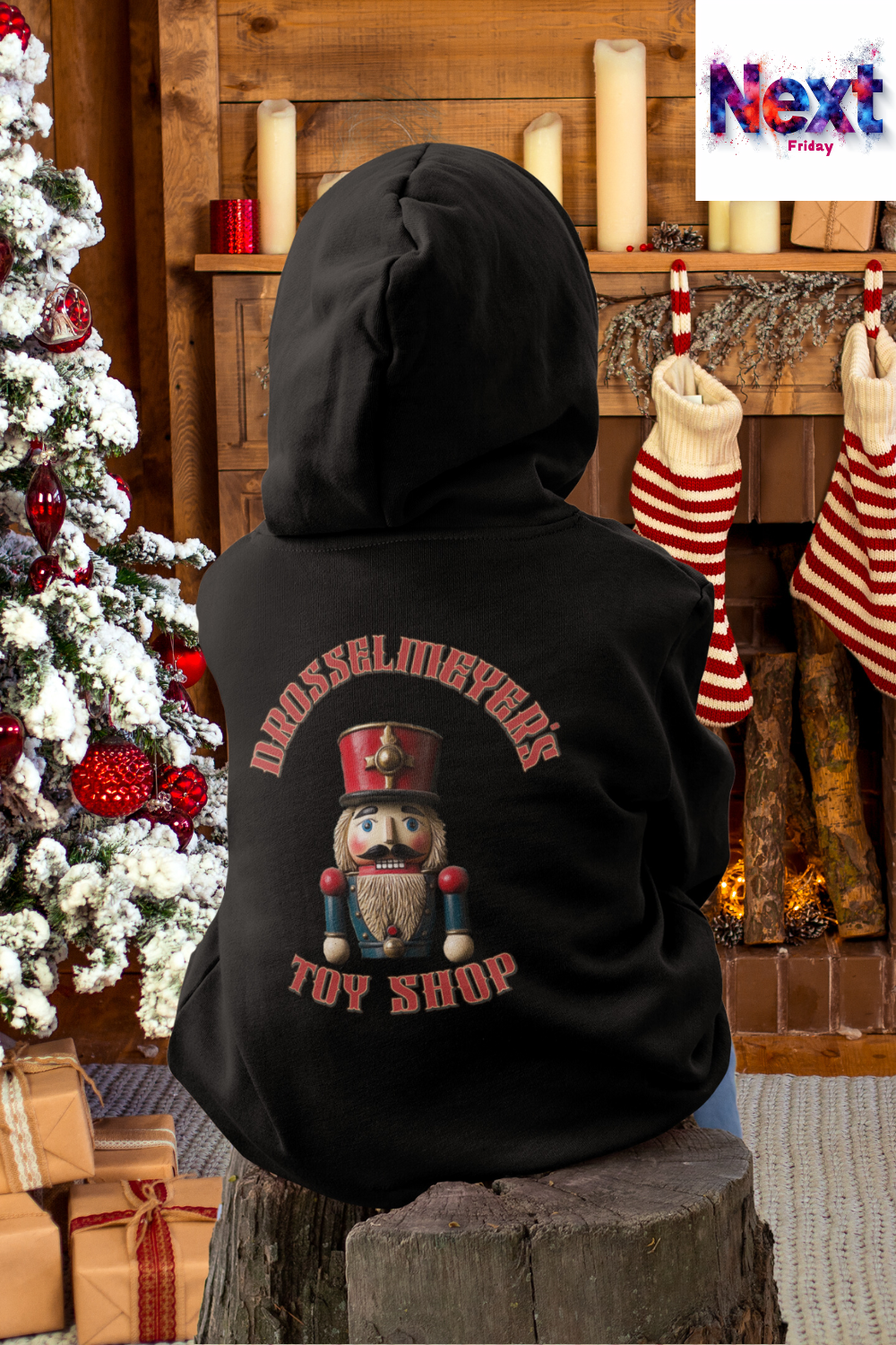 Drosselmeyer’s Toy Shop Nutcracker Kids’ Hoodie – A Christmas Classic