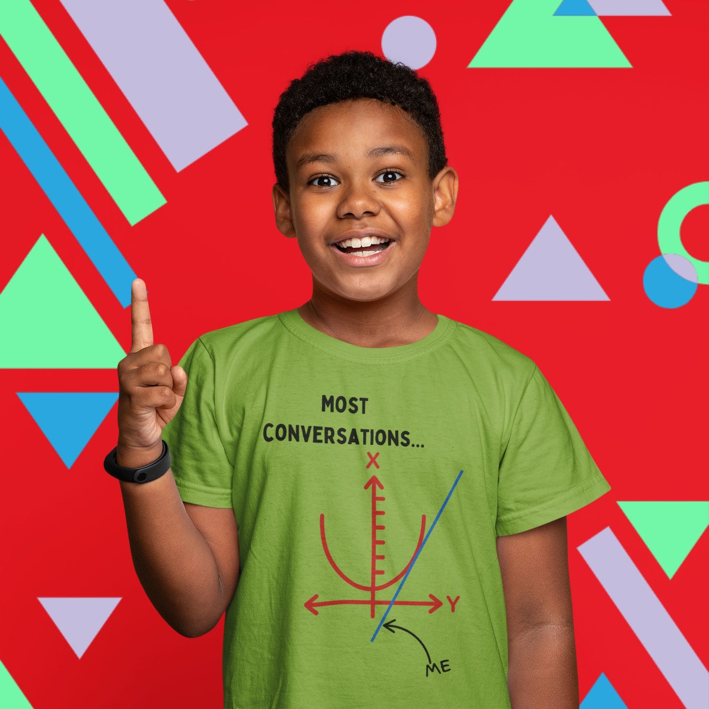 'Going Off on a Tangent' Kids' STEM T-Shirt – Funny Math Gift for Young Thinkers