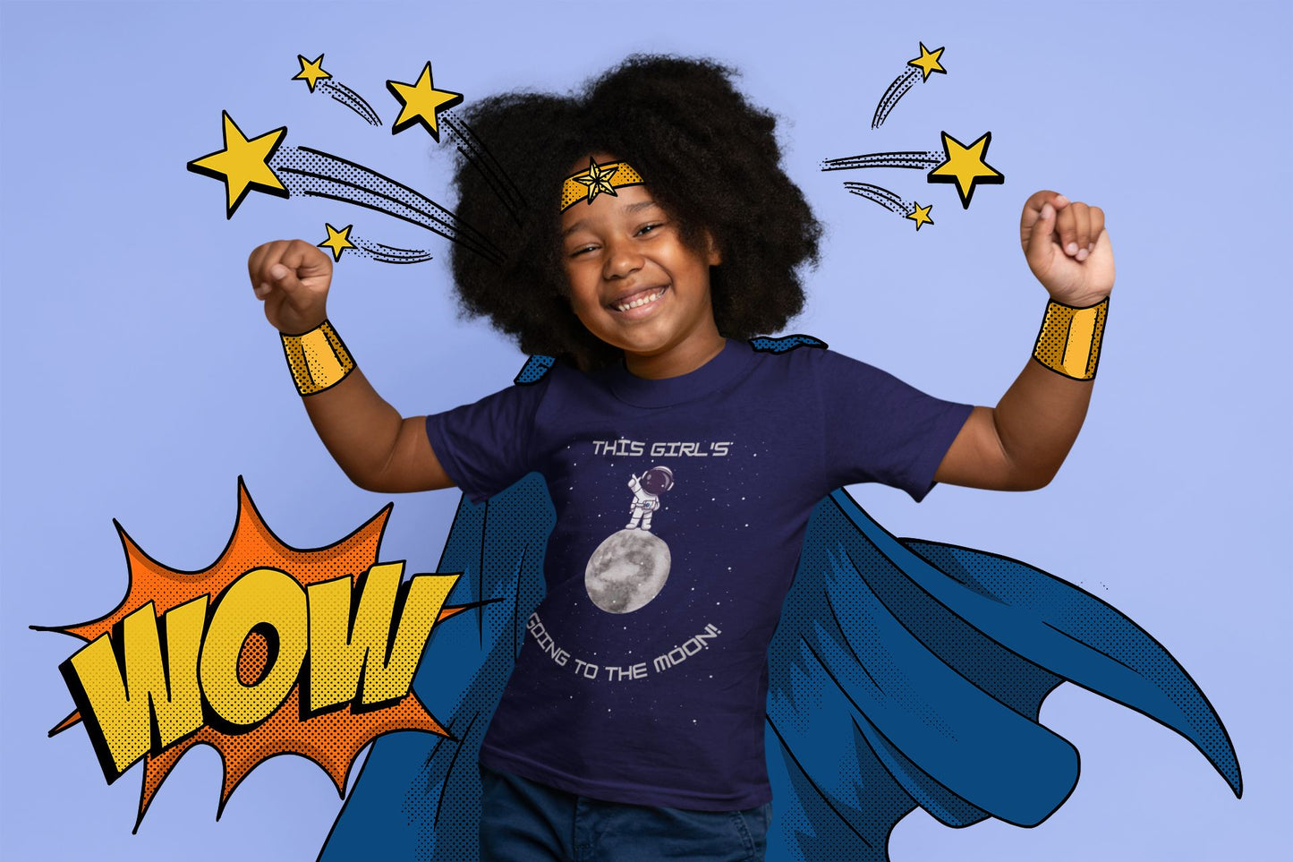 This Girl’s Going to the Moon – STEM T-Shirt for Future Explorers