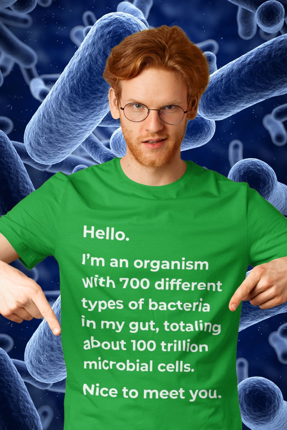 Microbial Universe Men's T-shirt (Unisex): Celebrate the Science Within