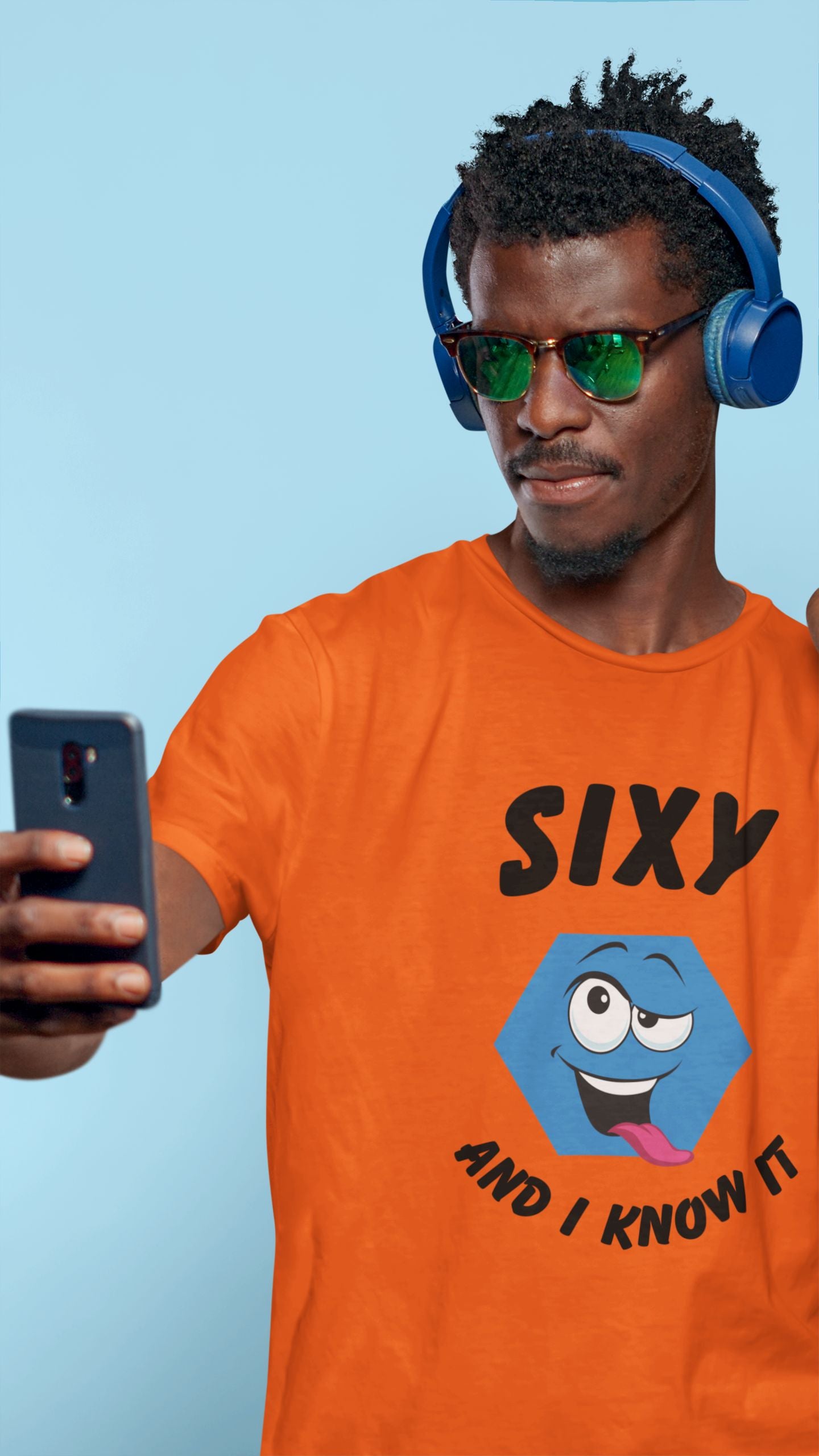 "Sixy and I Know It" Men’s T-Shirt – Funny Hexagon Graphic