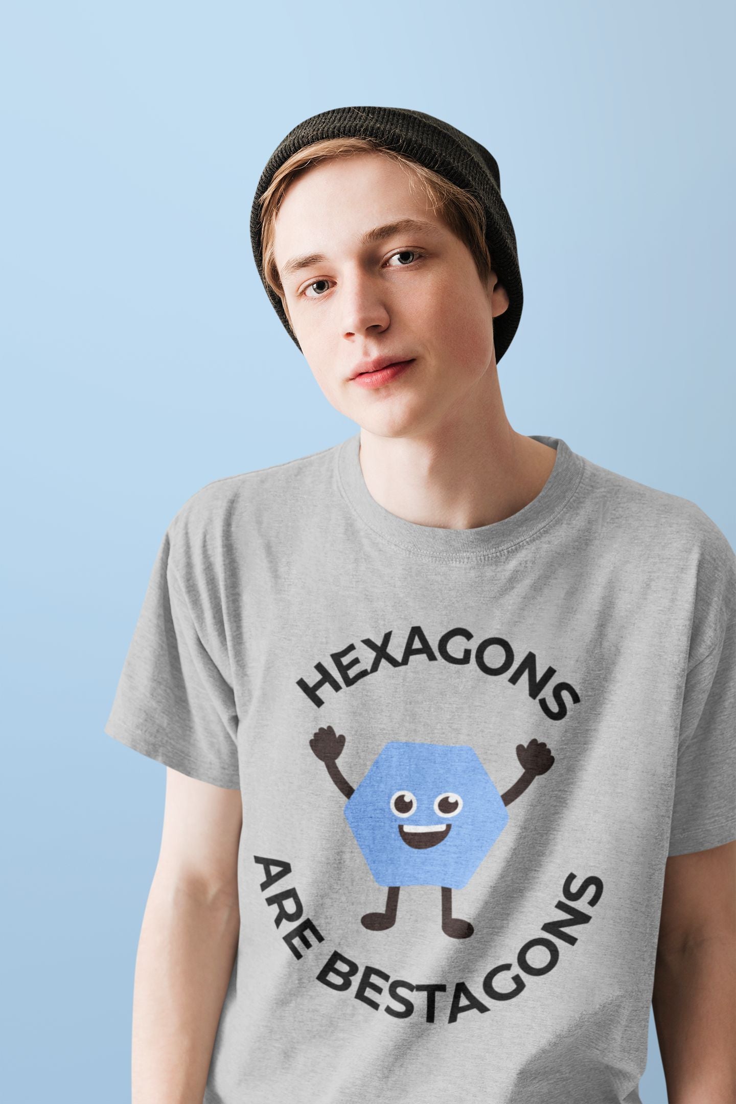 "Hexagons Are Bestagons" Men's Unisex T-Shirt — Celebrate the Superior Shape