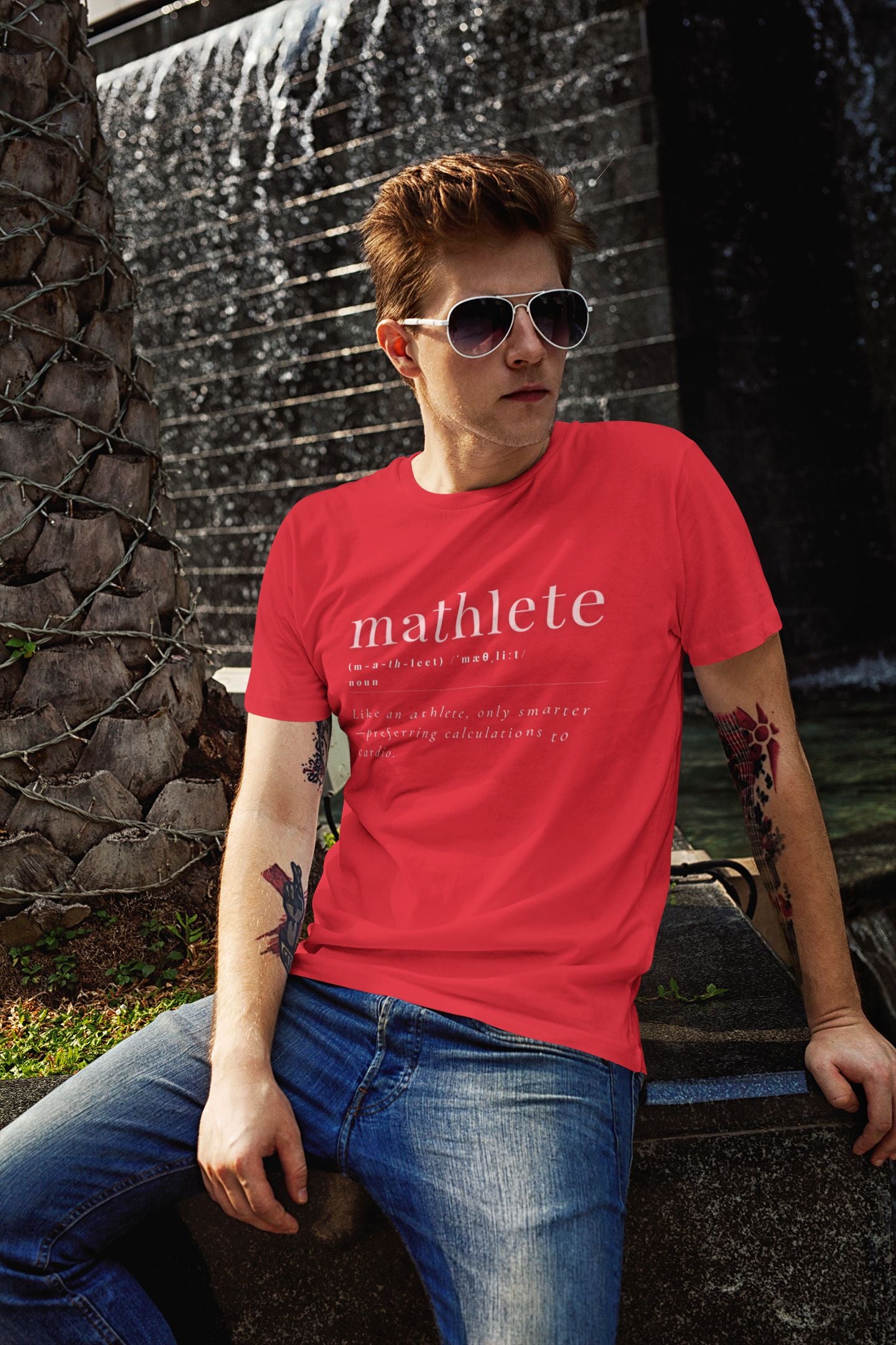 Men's Mathlete Unisex Heavy Cotton T-shirt – Clever Math Humour Design