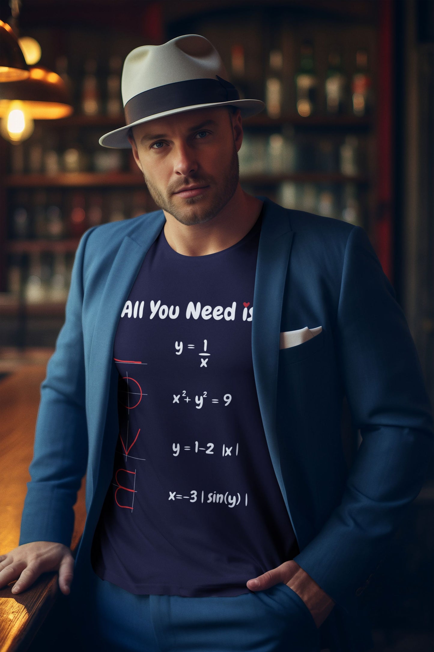 All You Need Is Love (and Maths) – MEN'S Unisex Heavy Cotton Maths T-shirt