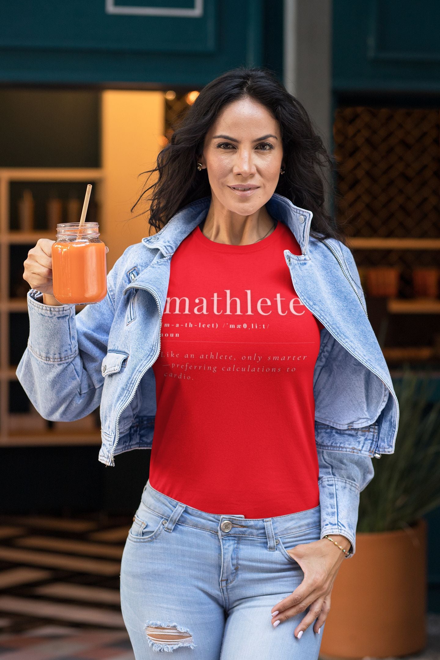 Women's Math-Themed "Mathlete in Style" T-shirt – Clever Math Design