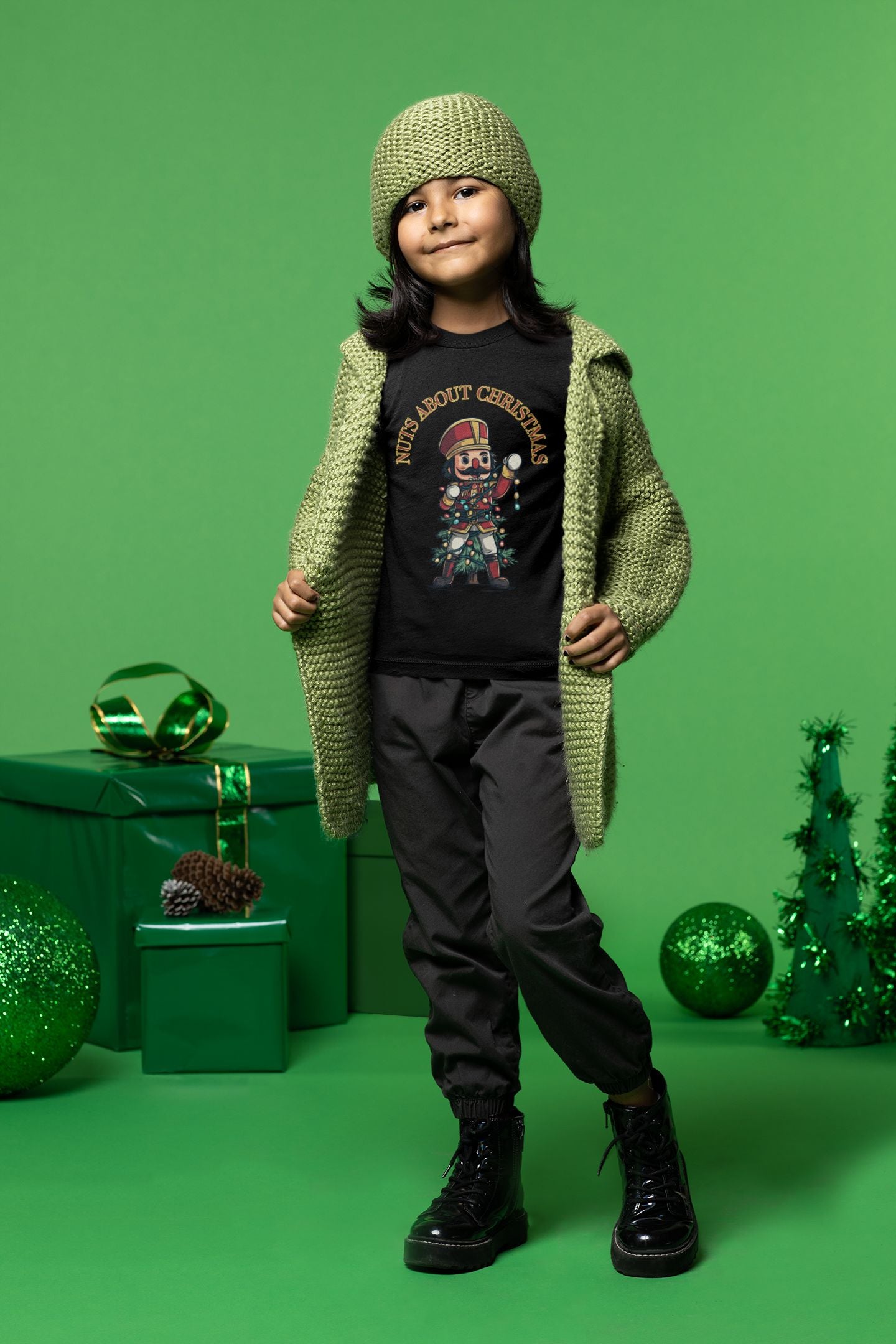 Nuts About Christmas Kids' T-Shirt – Festive Nutcracker Fun