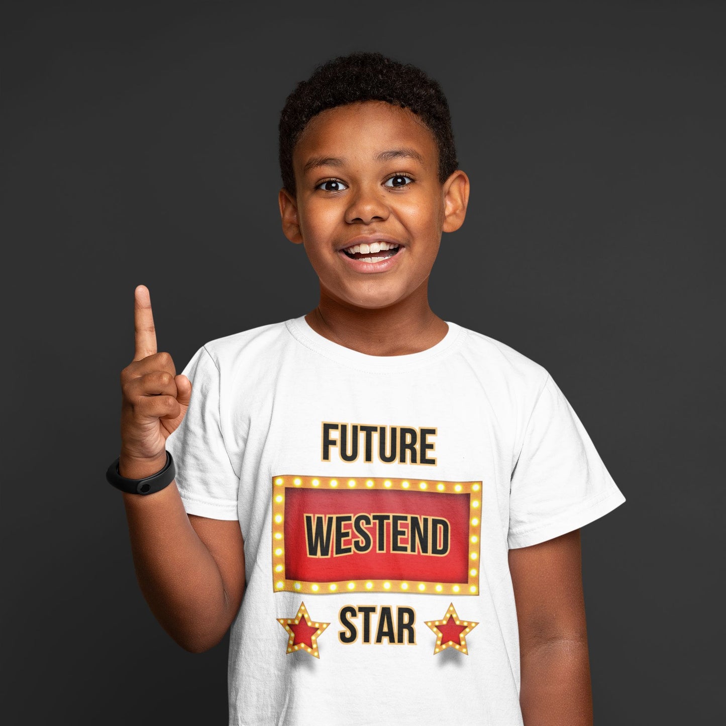 Future West End Star Kids' T-Shirt – Aspiring Performer Tee for Stage School Students