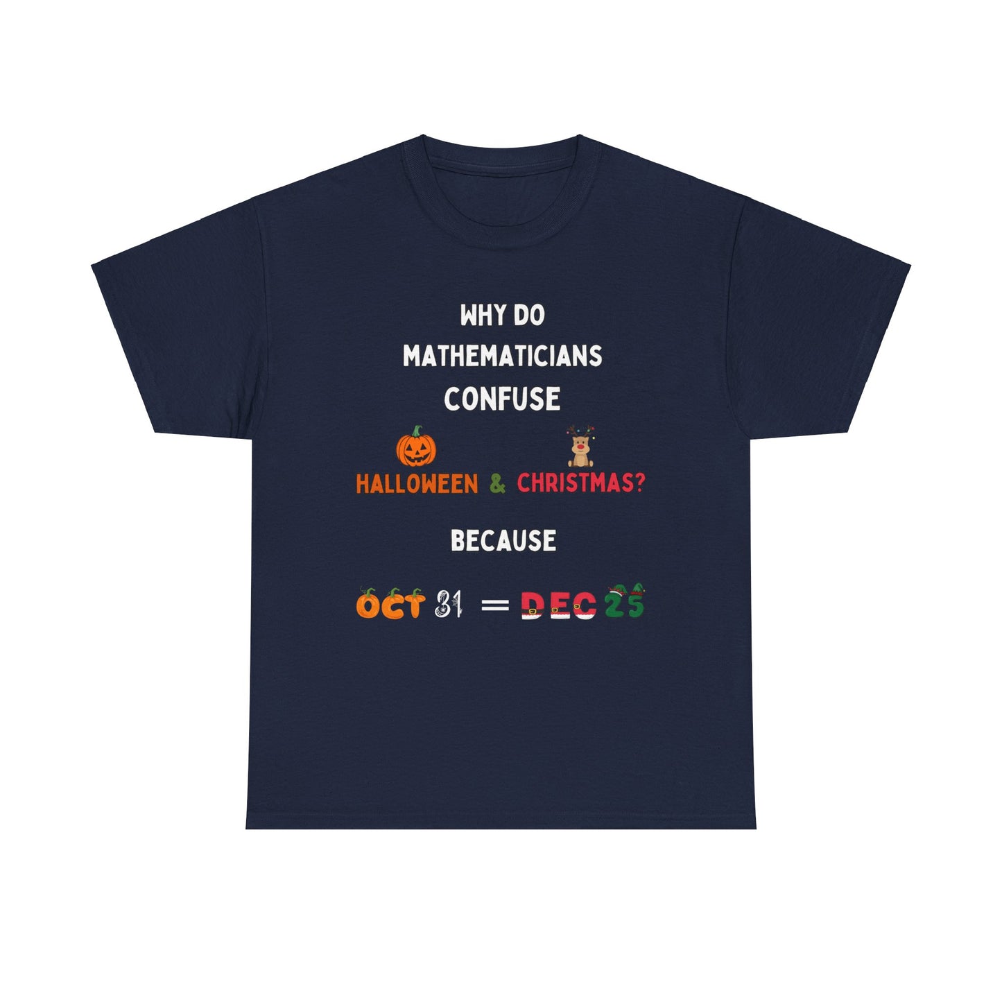 Confused Math Genius T-Shirt – Perfect for Halloween, Christmas, and Everyday Casual Wear