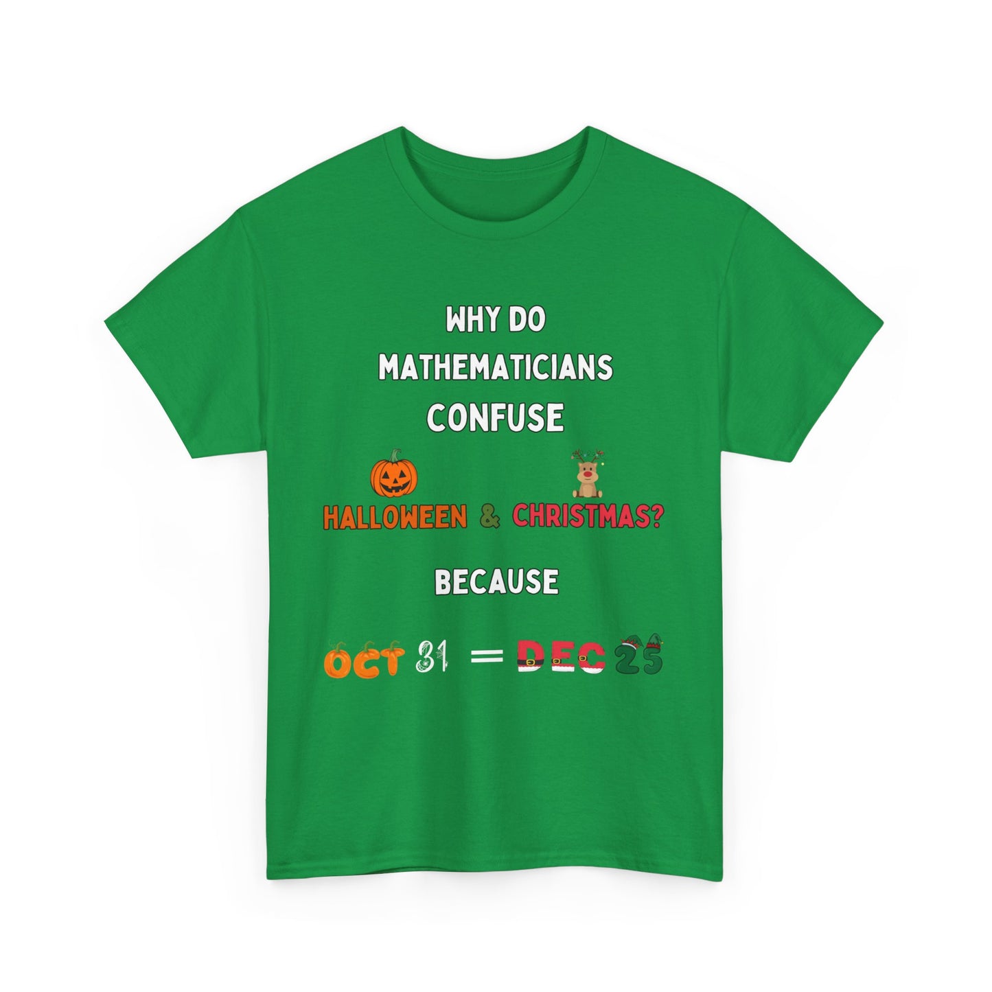 Confused Math Genius T-Shirt – Perfect for Halloween, Christmas, and Everyday Casual Wear