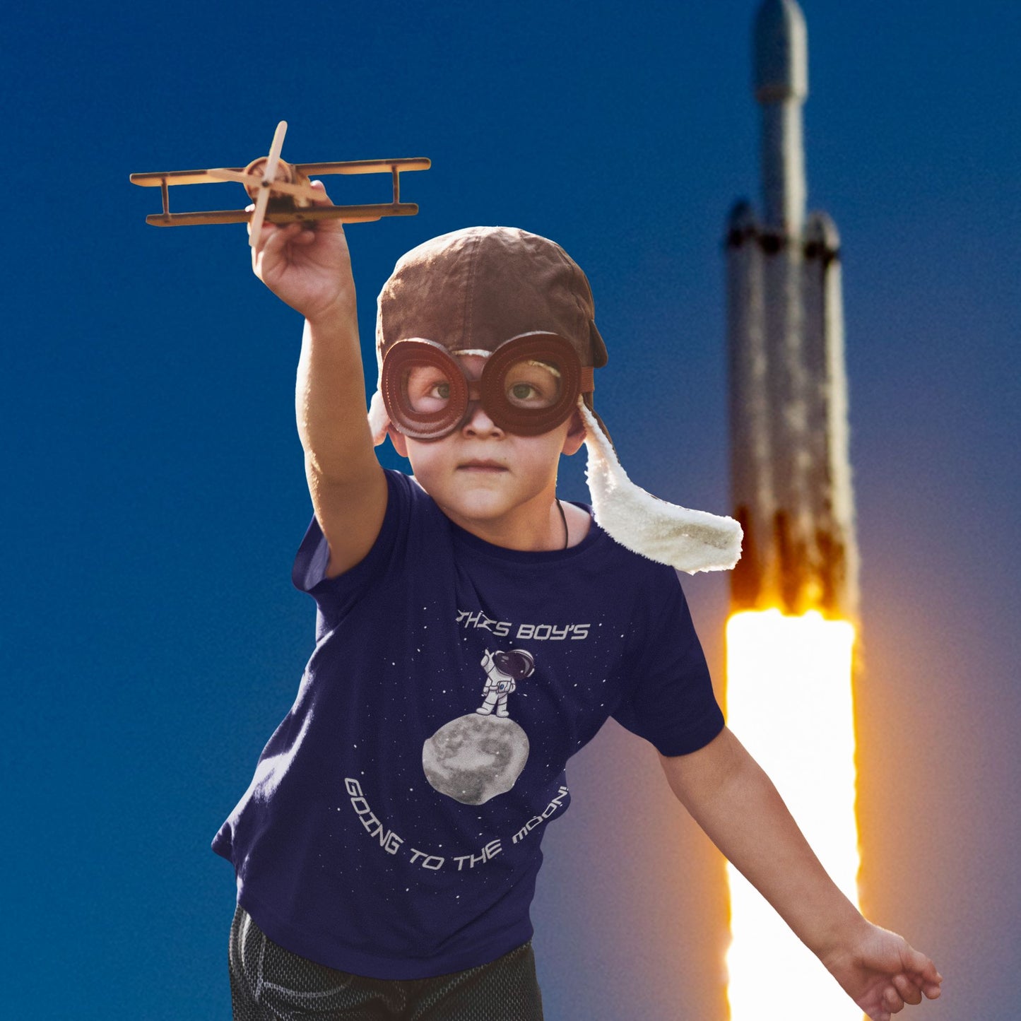 "This Boy's Going to the Moon" – Fun STEM T-Shirt for Future Astronauts