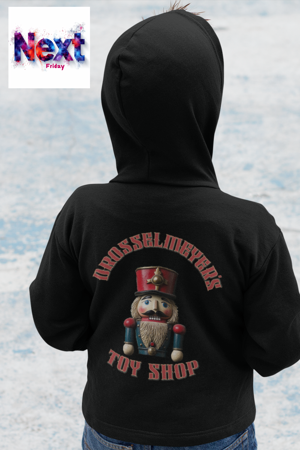 Drosselmeyer’s Toy Shop Nutcracker Kids’ Hoodie – A Christmas Classic