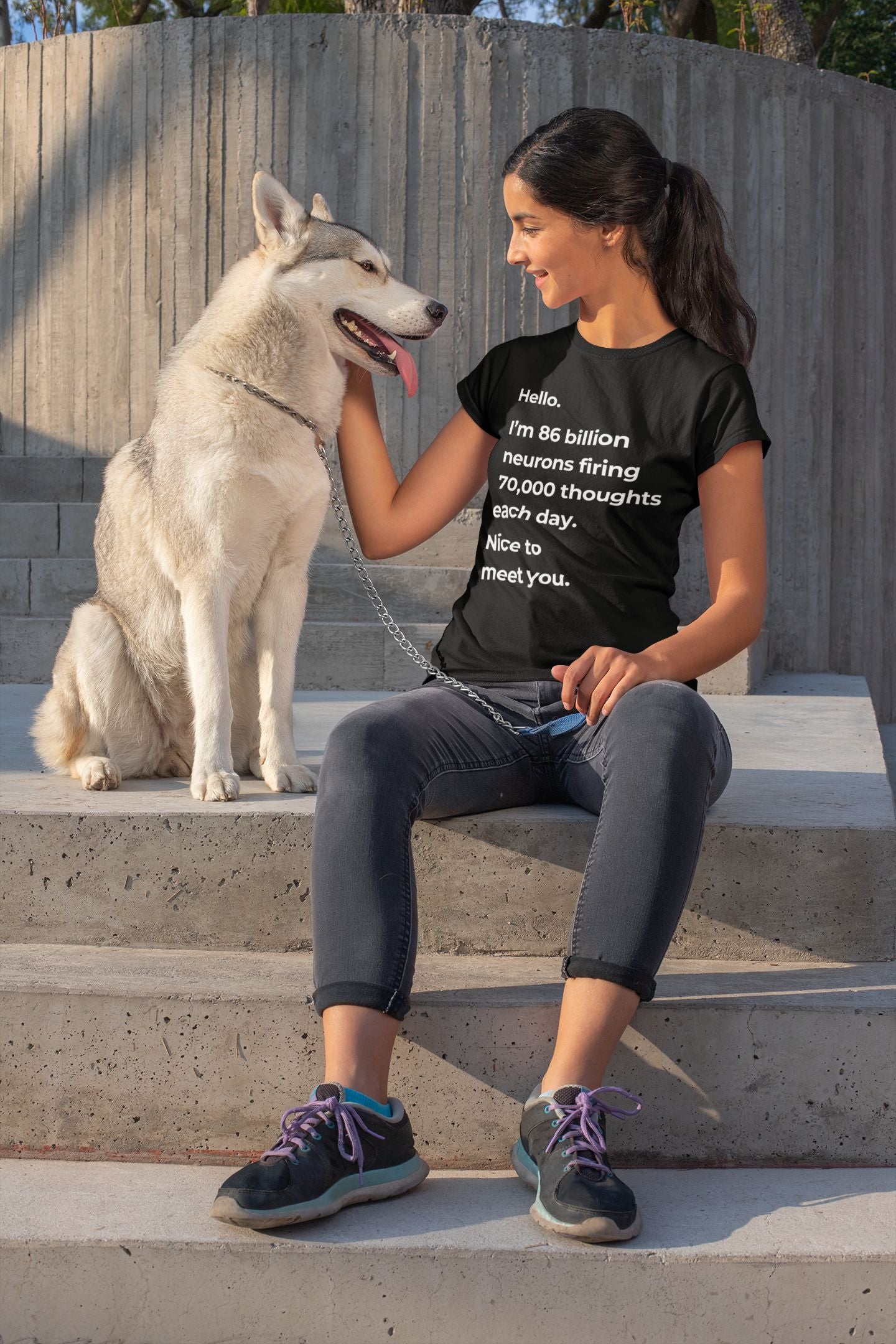 Neural Symphony Women’s T-shirt (Mind and Science-Inspired Design)